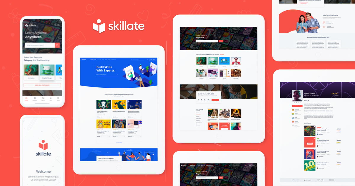 Skillate - Tutor LMS WordPress Theme by Themeum