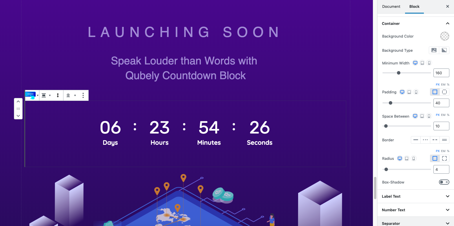 themeum-qubely-countdown-block-container-settings - Themeum